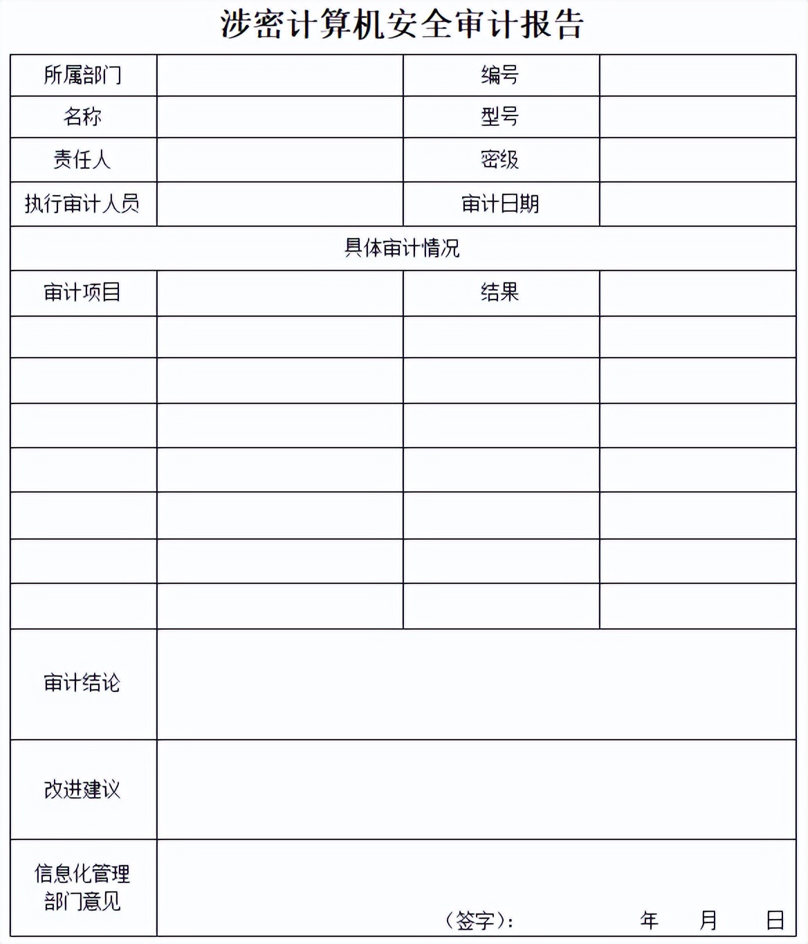 涉密计算机安全审计管理